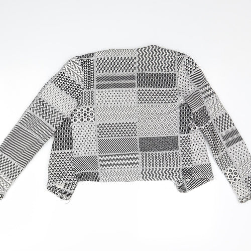 Atmosphere Womens Black Fair Isle  Jacket  Size 6