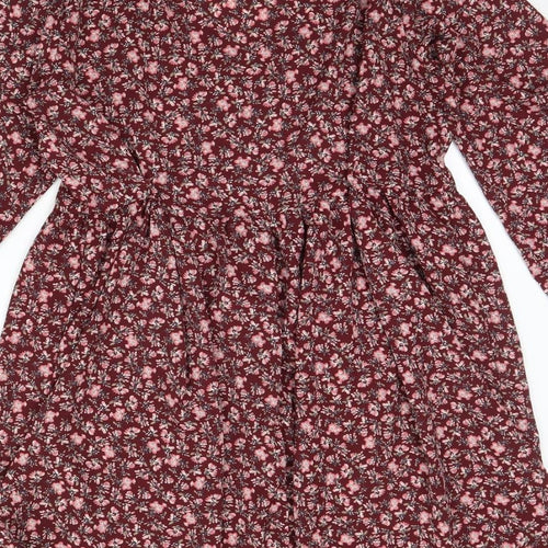 SheIn Womens Purple Floral  Fit & Flare  Size S
