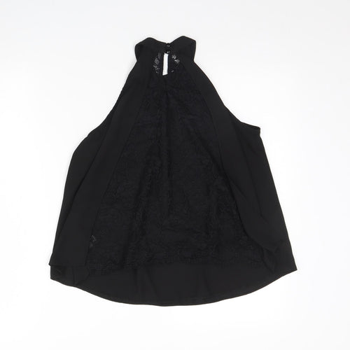 Miss Selfridge Womens Black   Basic Tank Size 6
