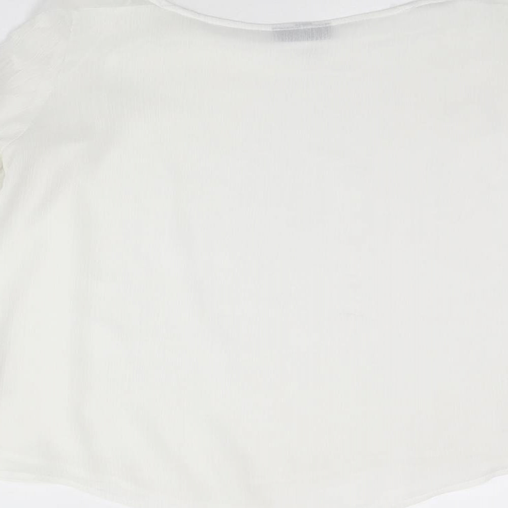 Topshop Womens White   Basic Blouse Size 6