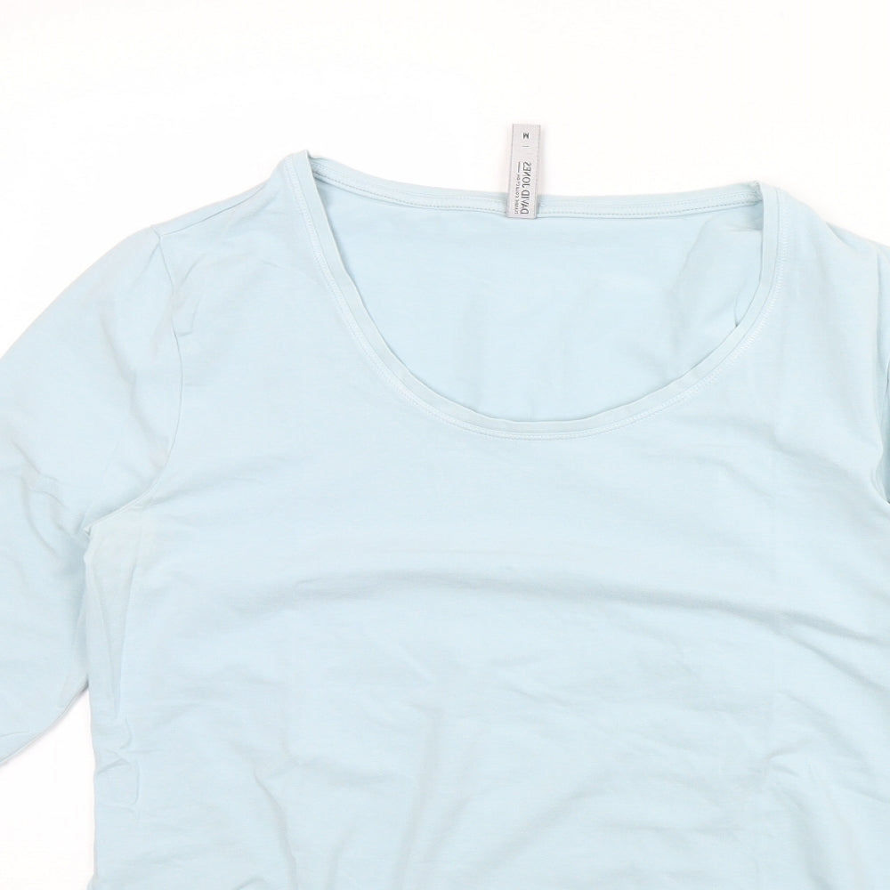 David Jones Womens Blue   Basic Blouse Size M
