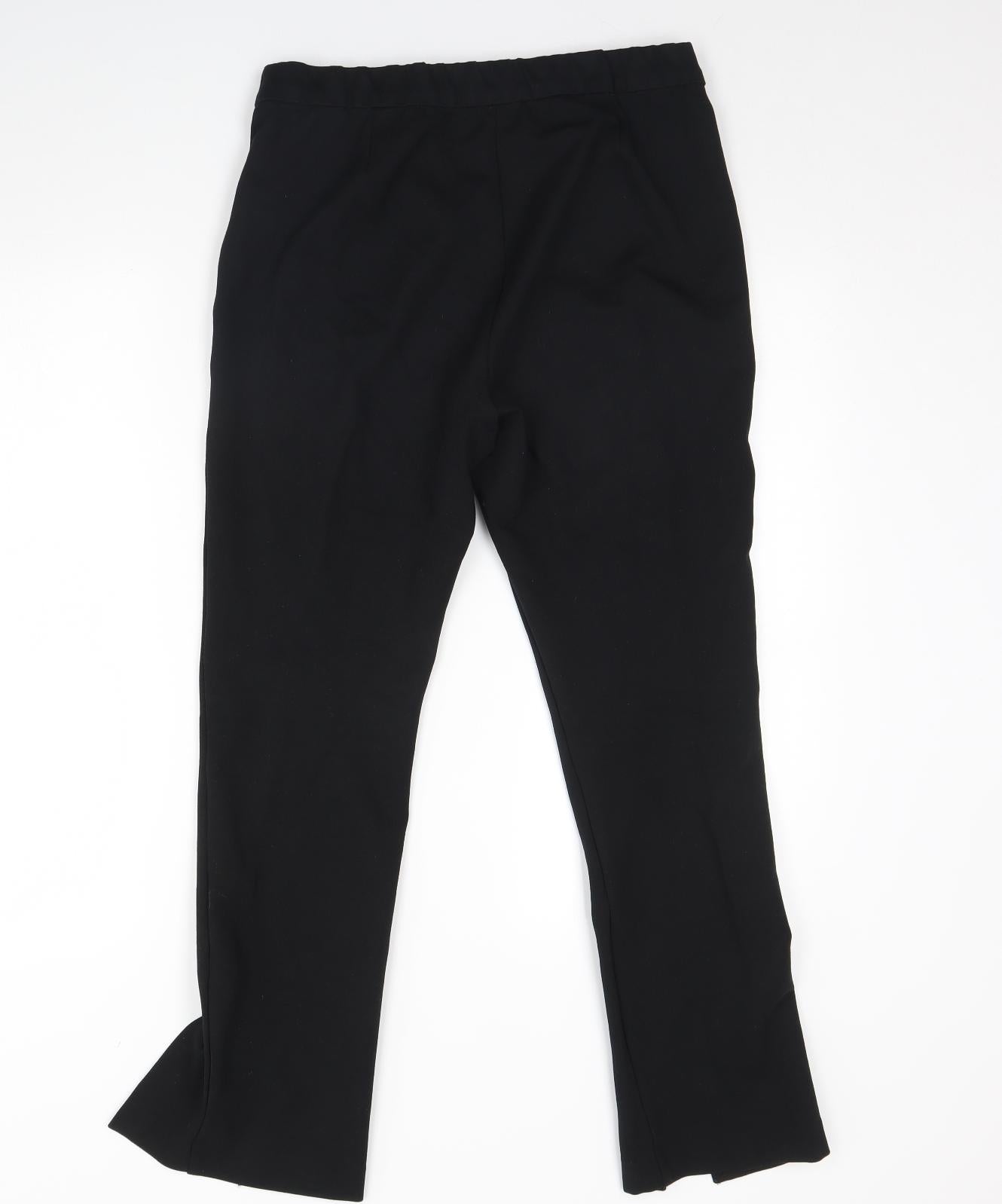 M&s Womens Black   Trousers  Size 14 L30 in