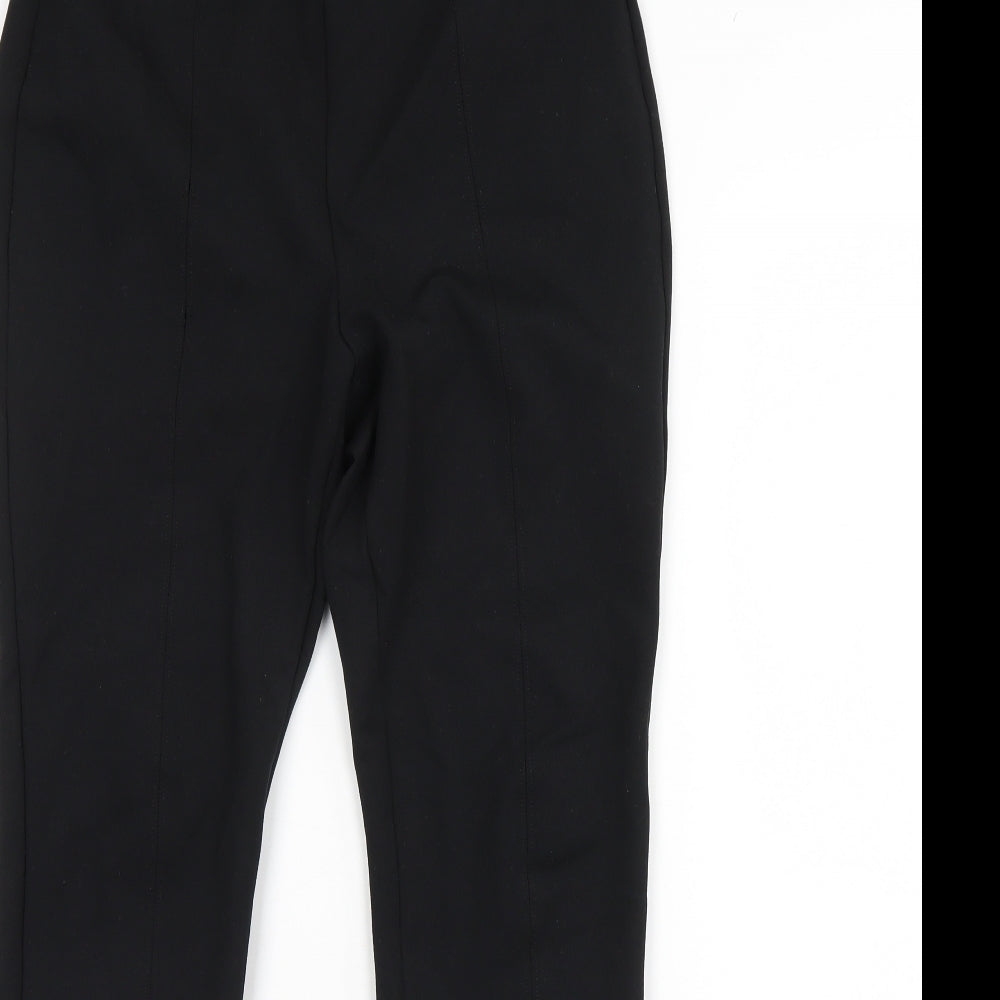 M&s Womens Black   Trousers  Size 14 L30 in