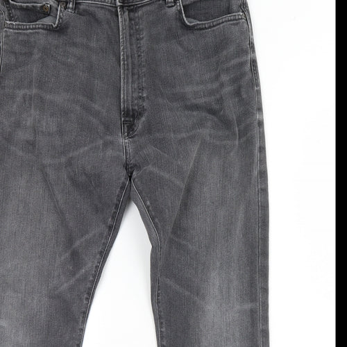 North coast Mens Grey  Denim Straight Jeans Size 38 L29 in