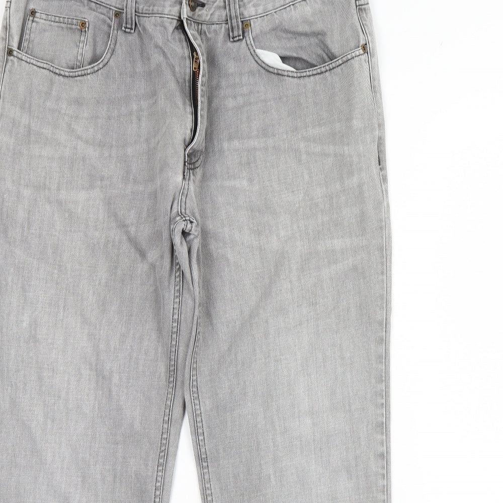 North coast Mens Grey  Denim Straight Jeans Size 36 L29 in
