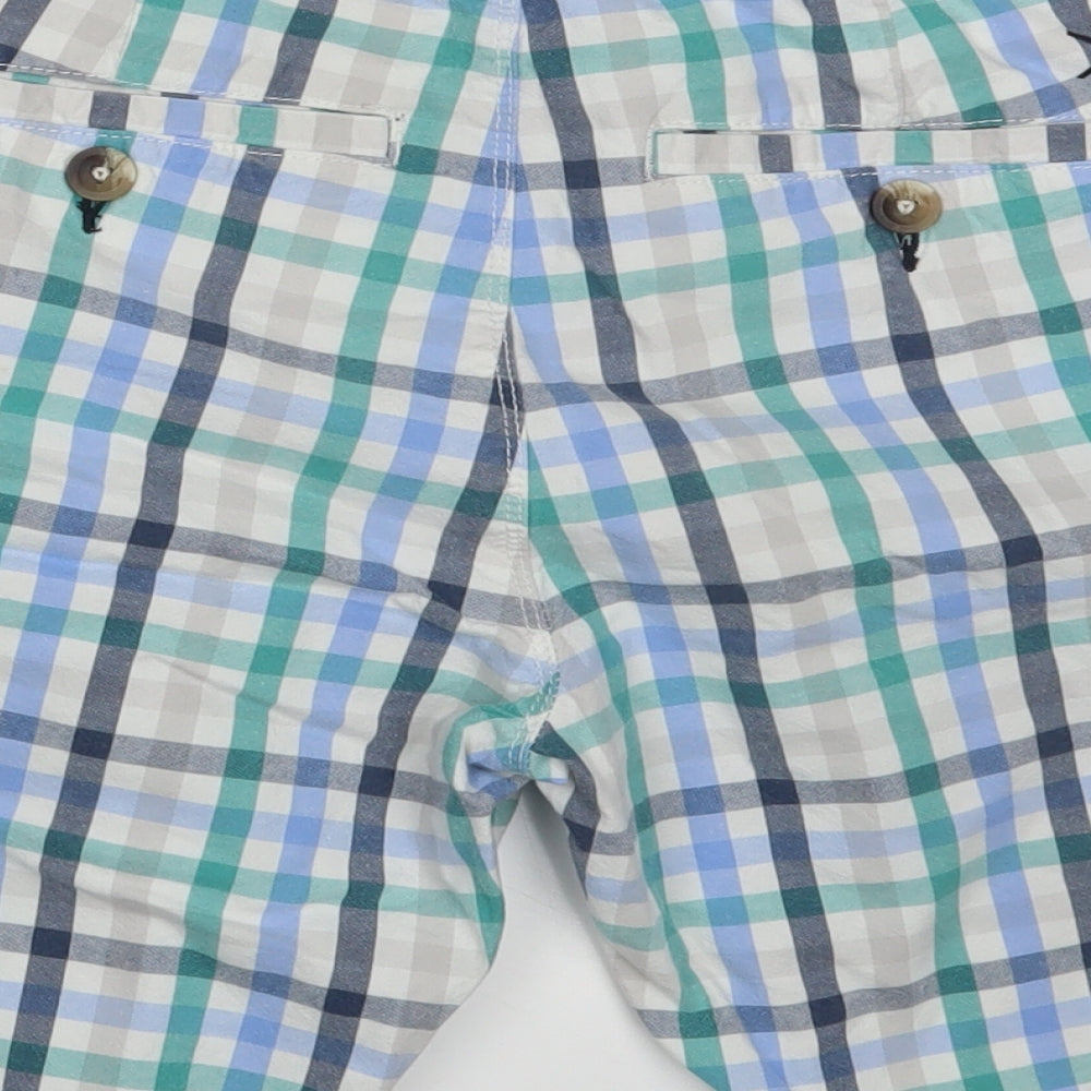 NEXT Boys Multicoloured Check  Sweat Shorts Size 13 Years