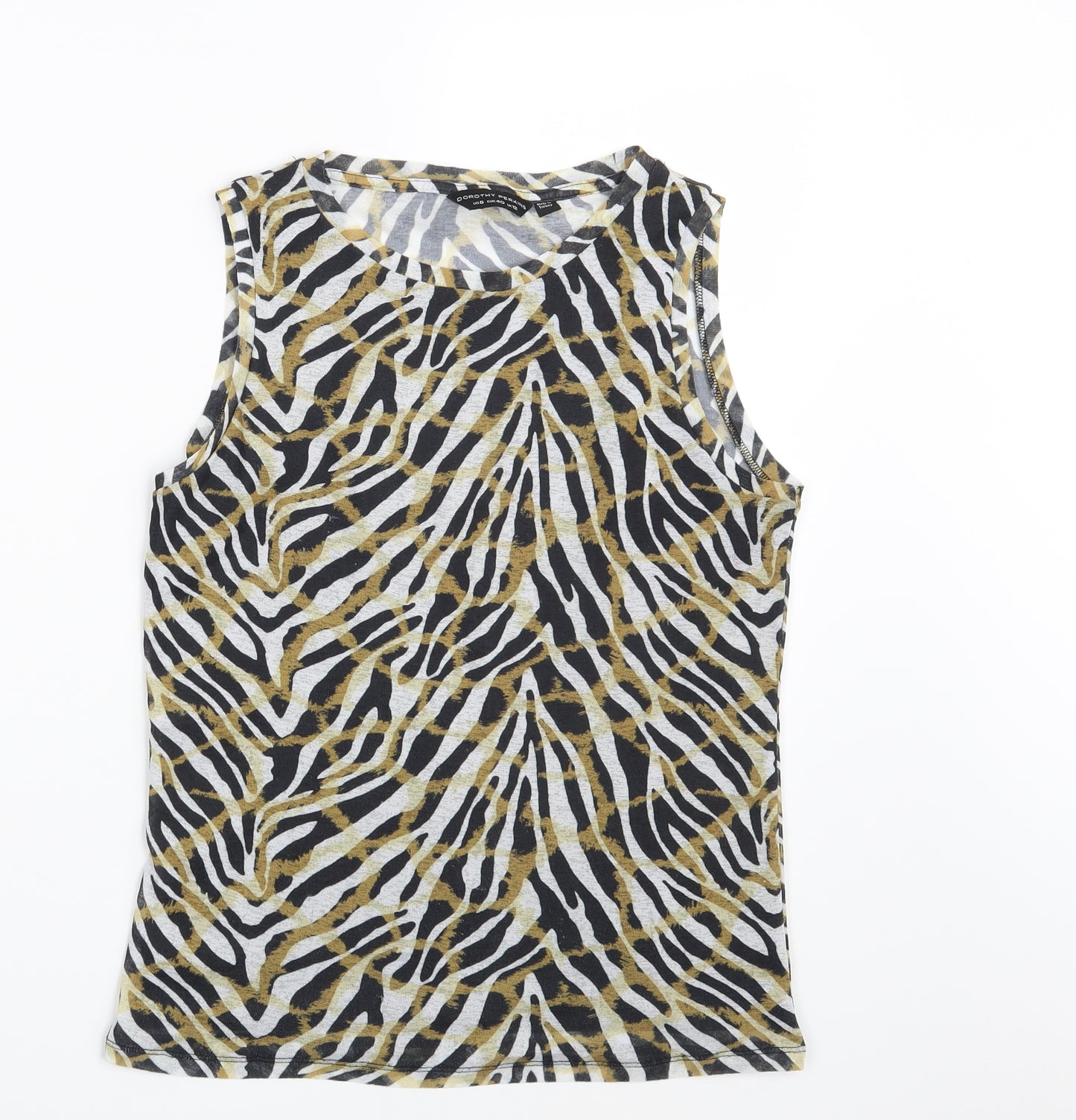 Dorothy Perkins Womens Multicoloured Geometric  Basic Tank Size 12