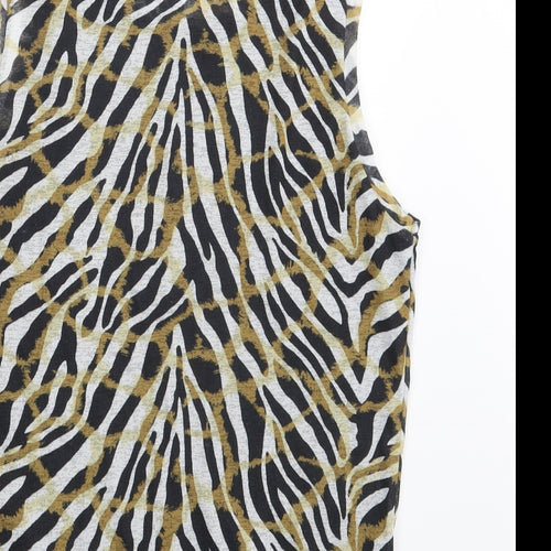Dorothy Perkins Womens Multicoloured Geometric  Basic Tank Size 12