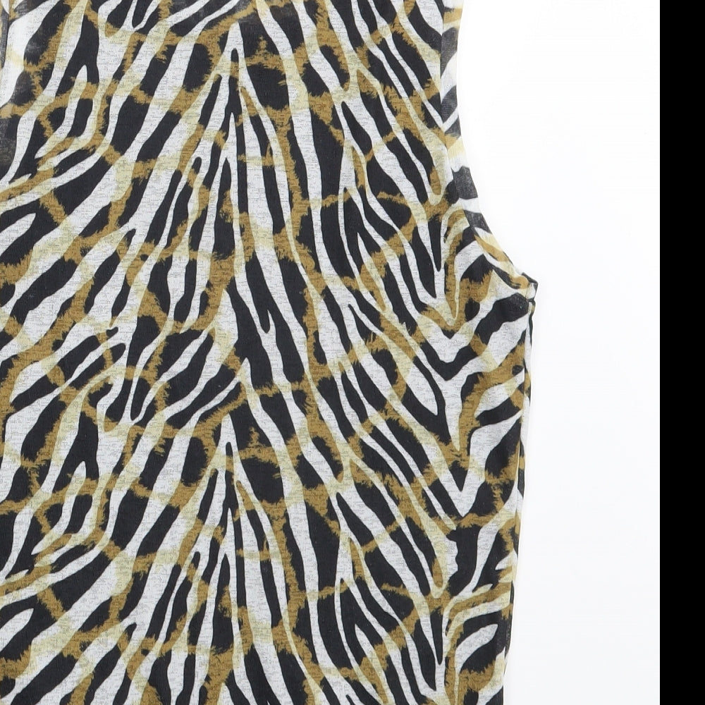 Dorothy Perkins Womens Multicoloured Geometric  Basic Tank Size 12