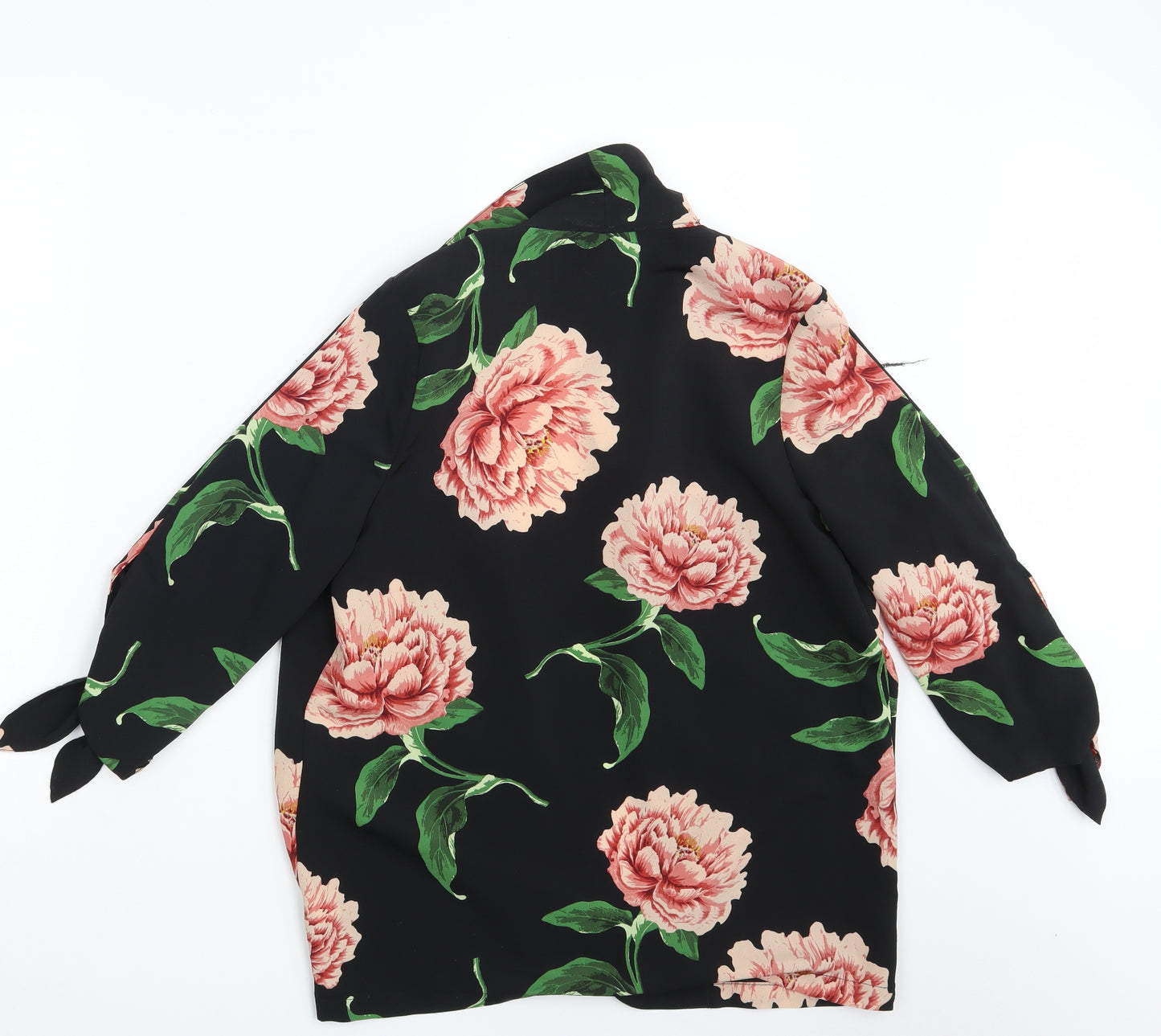 Primark Womens Black Floral  Basic Blouse Size 10