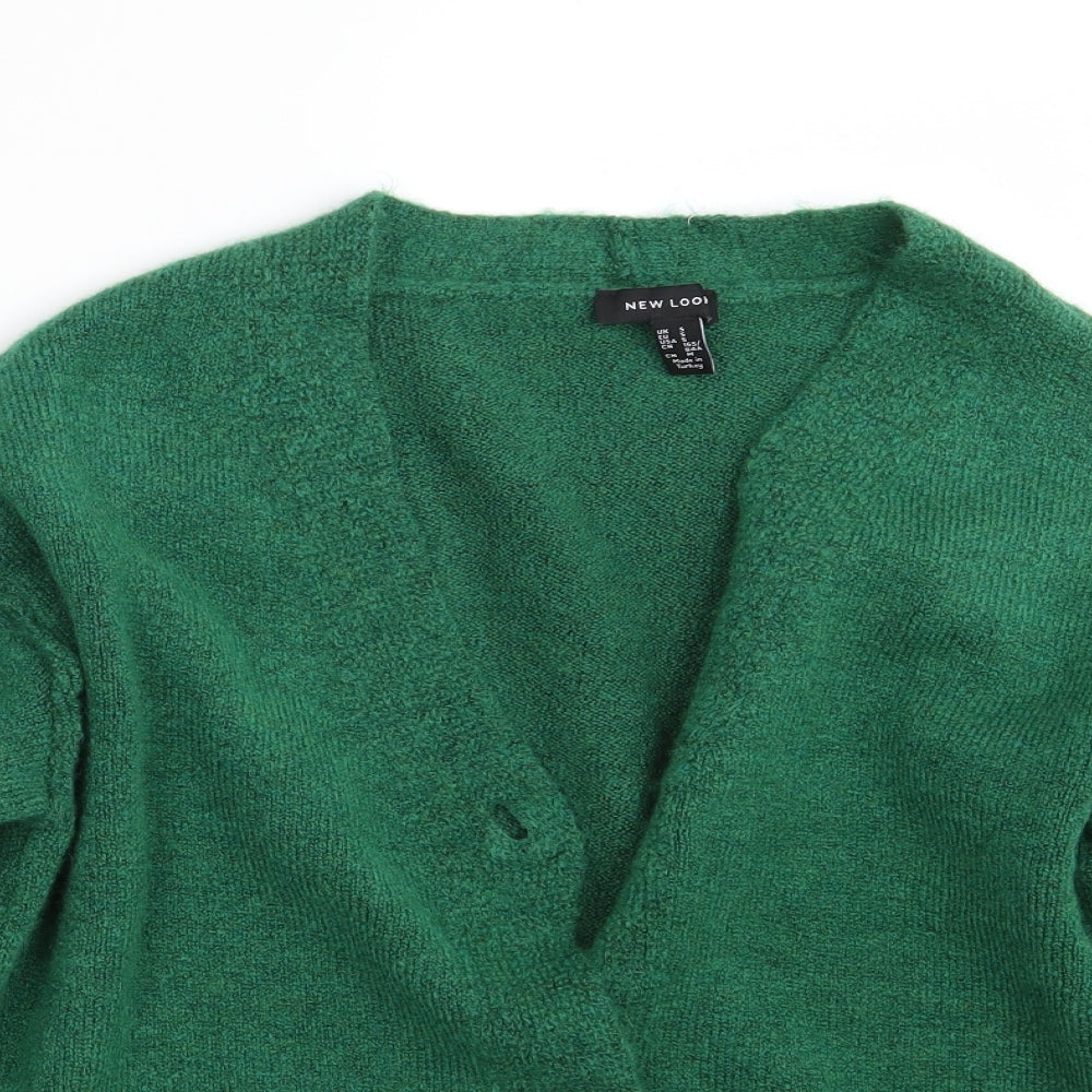 New Look Womens Green   Cardigan Jumper Size S