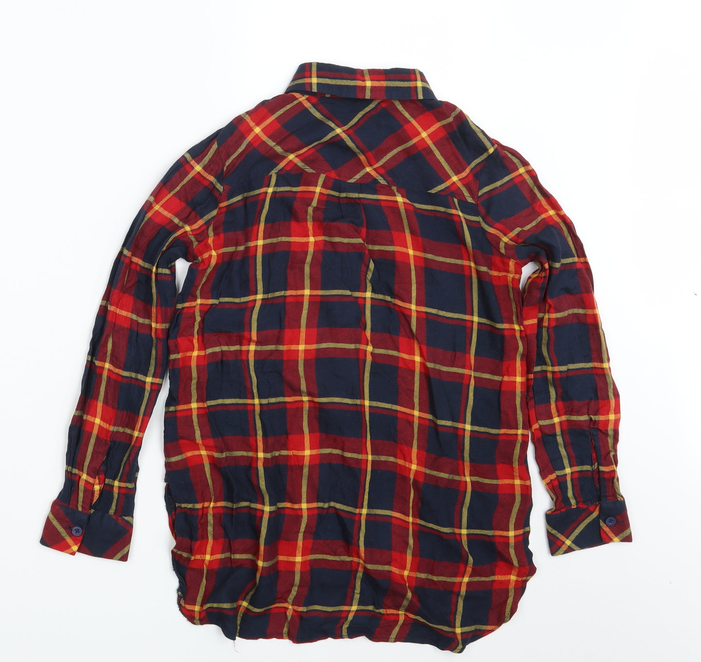 Kylie Girls Multicoloured Check  Basic Button-Up Size 10 Years