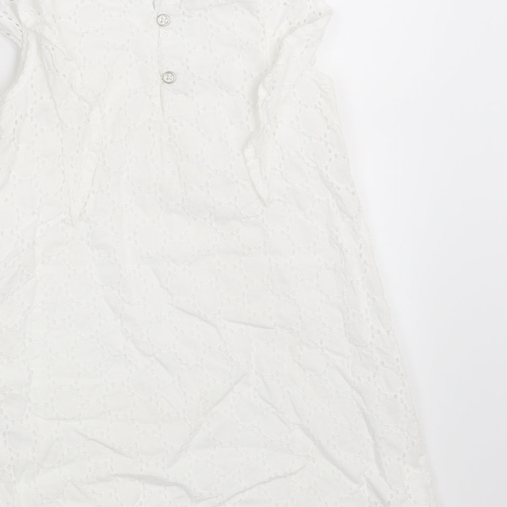 Minoti Girls White   A-Line  Size 3-4 Years