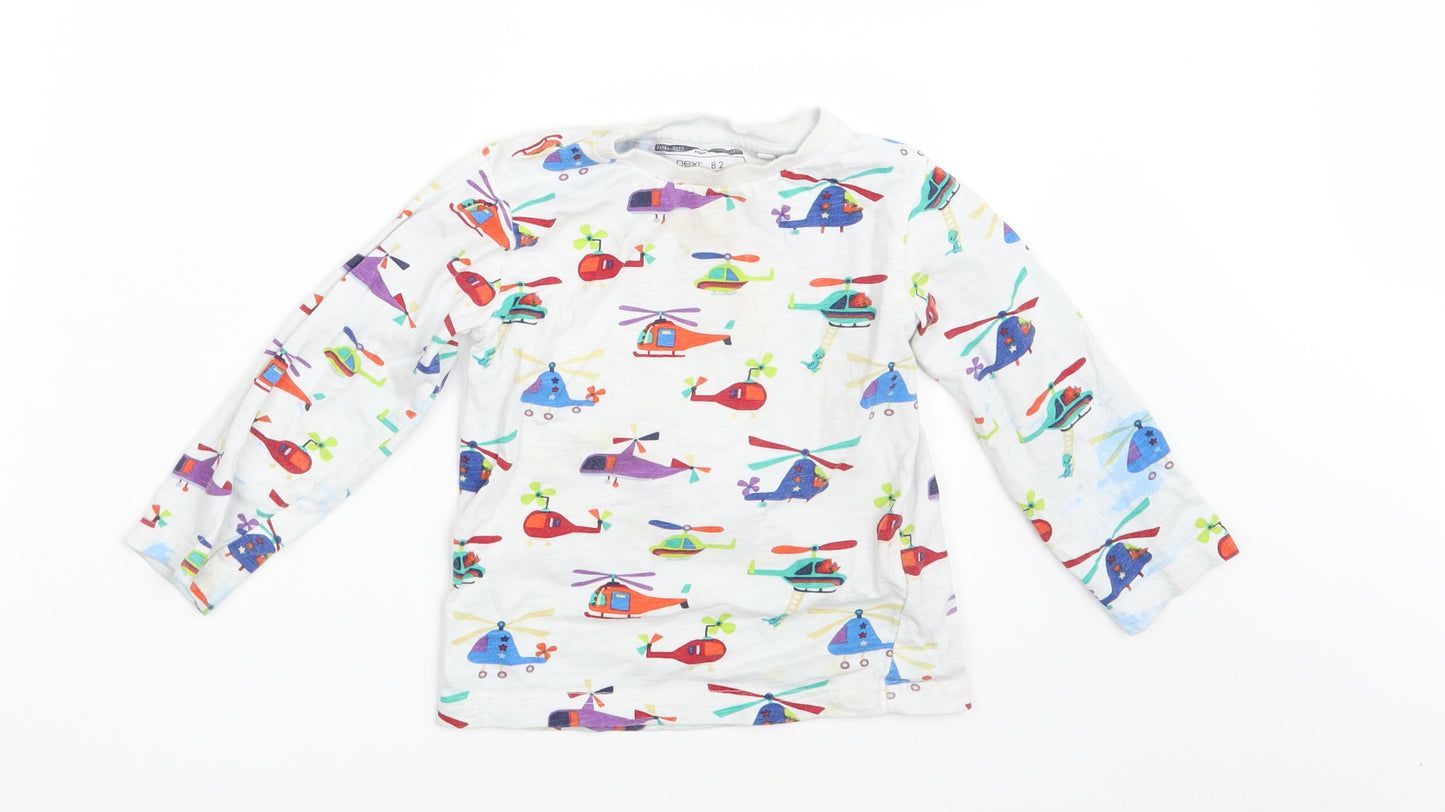 NEXT Boys White   Basic T-Shirt Size 2-3 Years