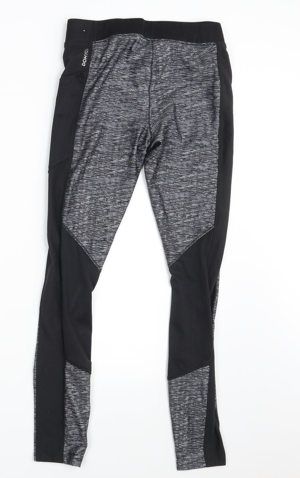 DOMYOS Womens Black   Compression Leggings Size 28 in L31 in