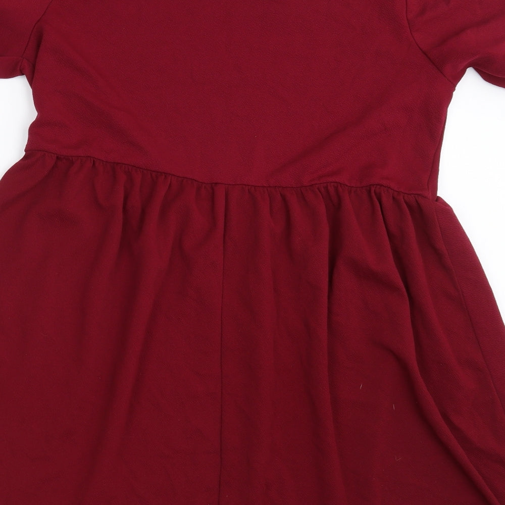 Boohoo Womens Purple   Fit & Flare  Size 18