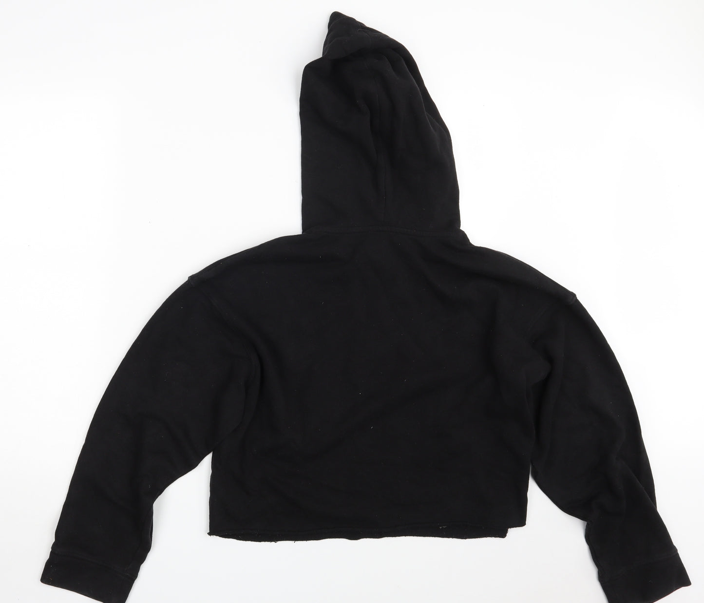 Zara Womens Black   Pullover Hoodie Size M  - Croppped