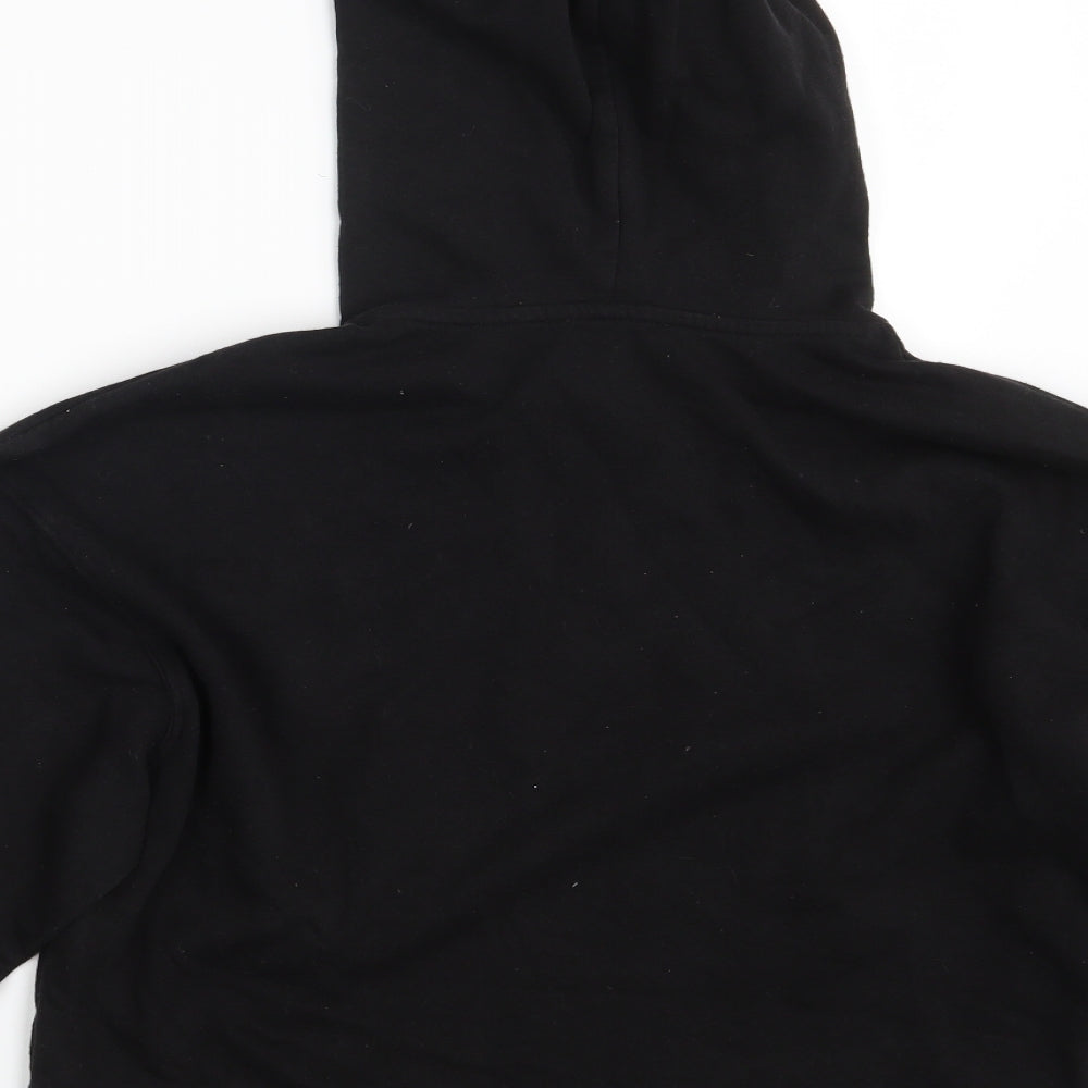 Zara Womens Black   Pullover Hoodie Size M  - Croppped