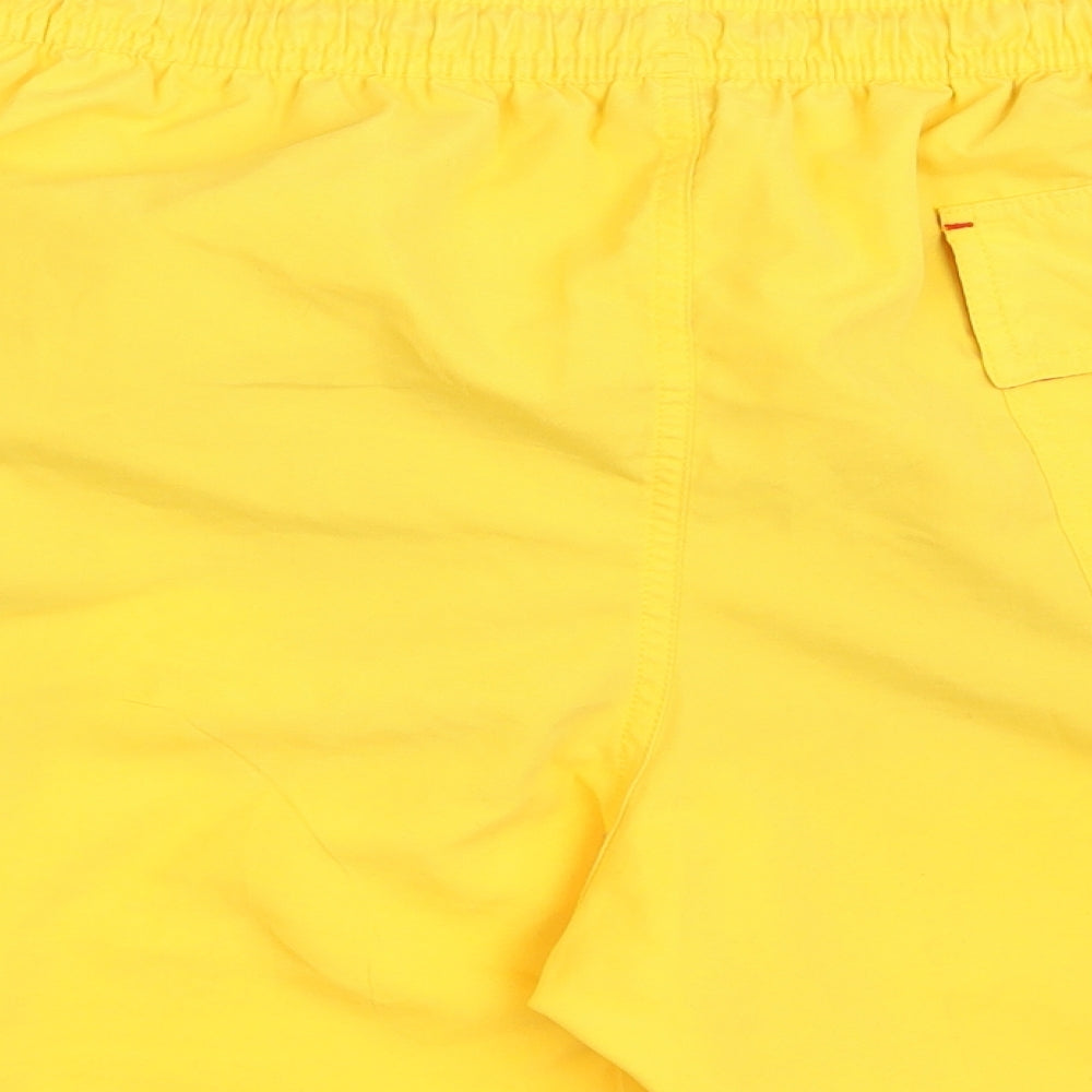 M&S Mens Yellow   Sweat Shorts Size L