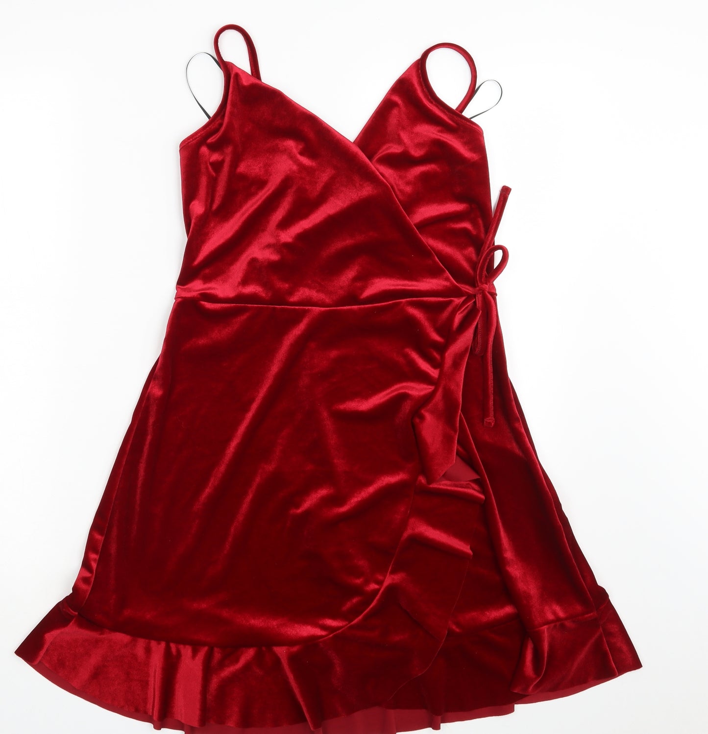 New Look Womens Red  Velvet A-Line  Size 12