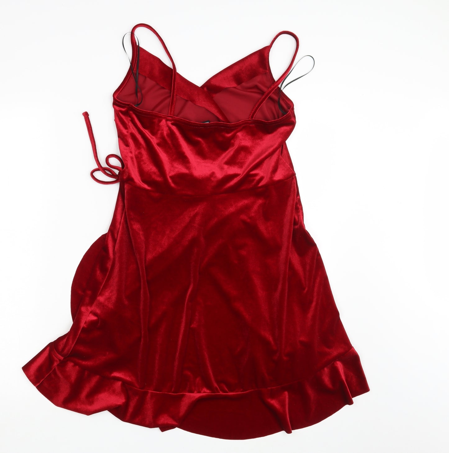 New Look Womens Red  Velvet A-Line  Size 12
