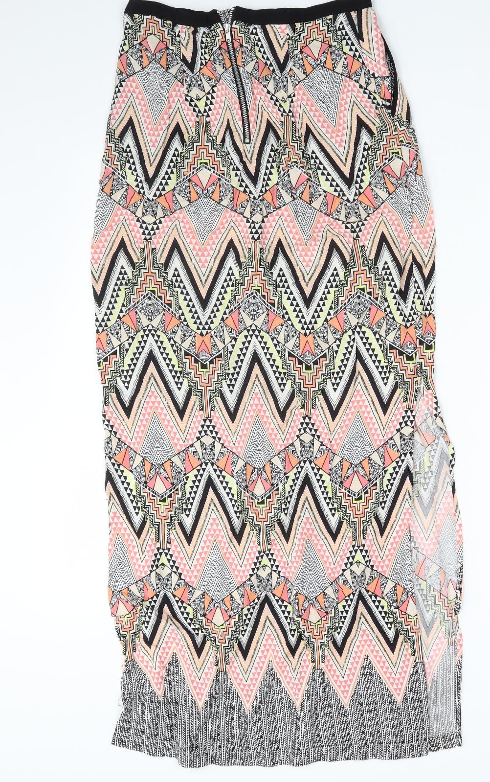 Warehouse Womens Multicoloured Argyle/Diamond  Straight & Pencil Skirt Size 8