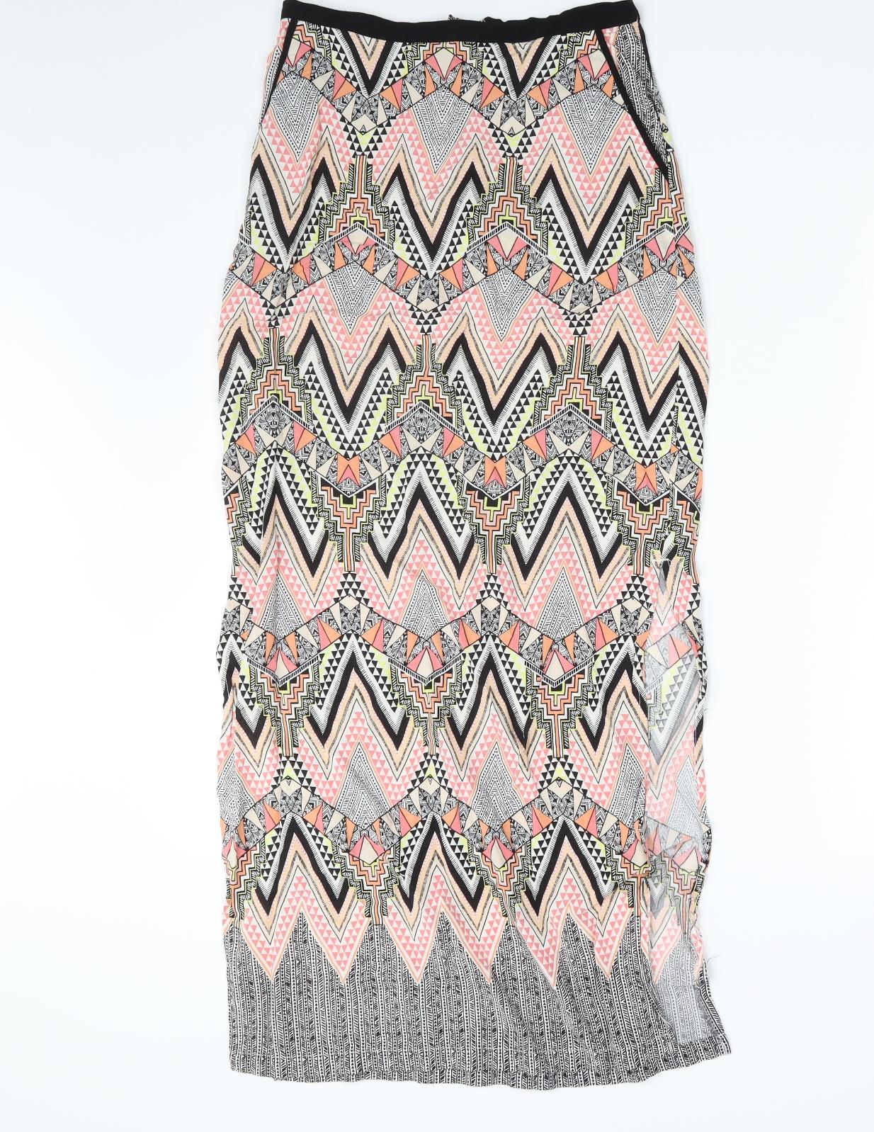 Warehouse Womens Multicoloured Argyle/Diamond  Straight & Pencil Skirt Size 8