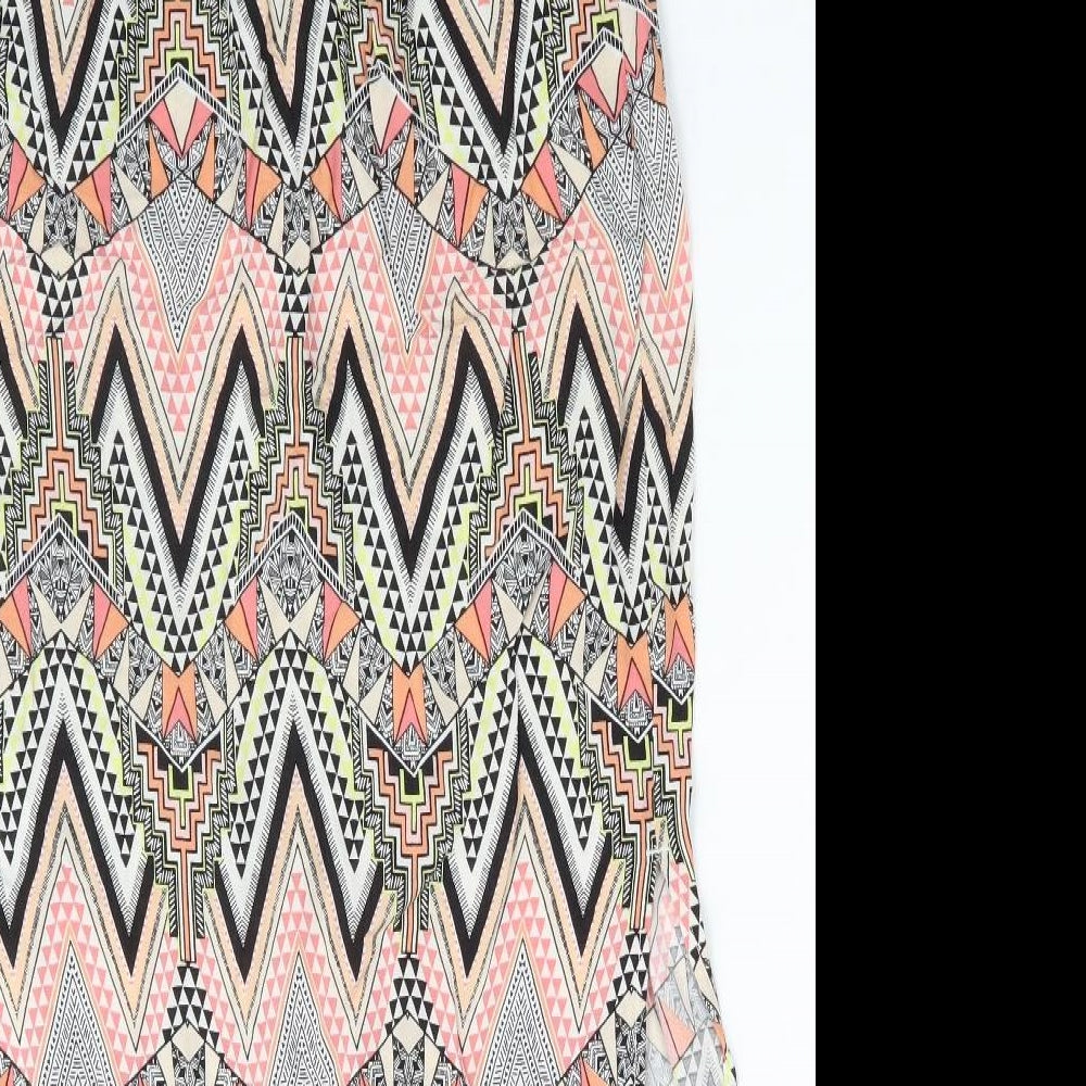 Warehouse Womens Multicoloured Argyle/Diamond  Straight & Pencil Skirt Size 8
