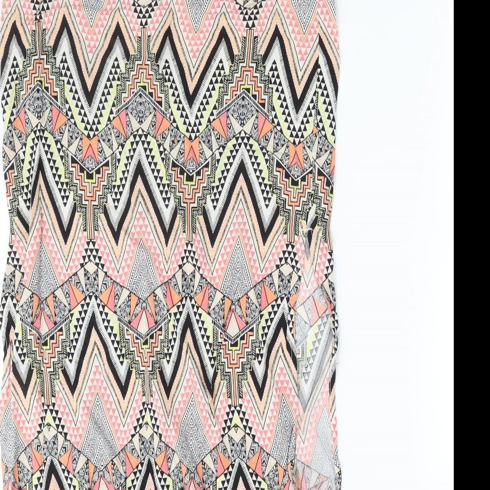 Warehouse Womens Multicoloured Argyle/Diamond  Straight & Pencil Skirt Size 8