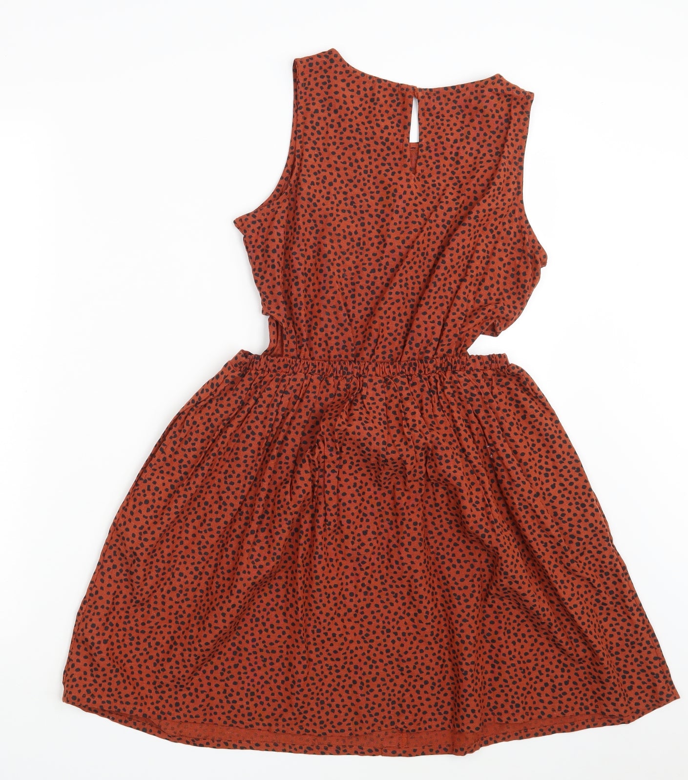 NEXT Girls Brown Animal Print  Fit & Flare  Size 11 Years