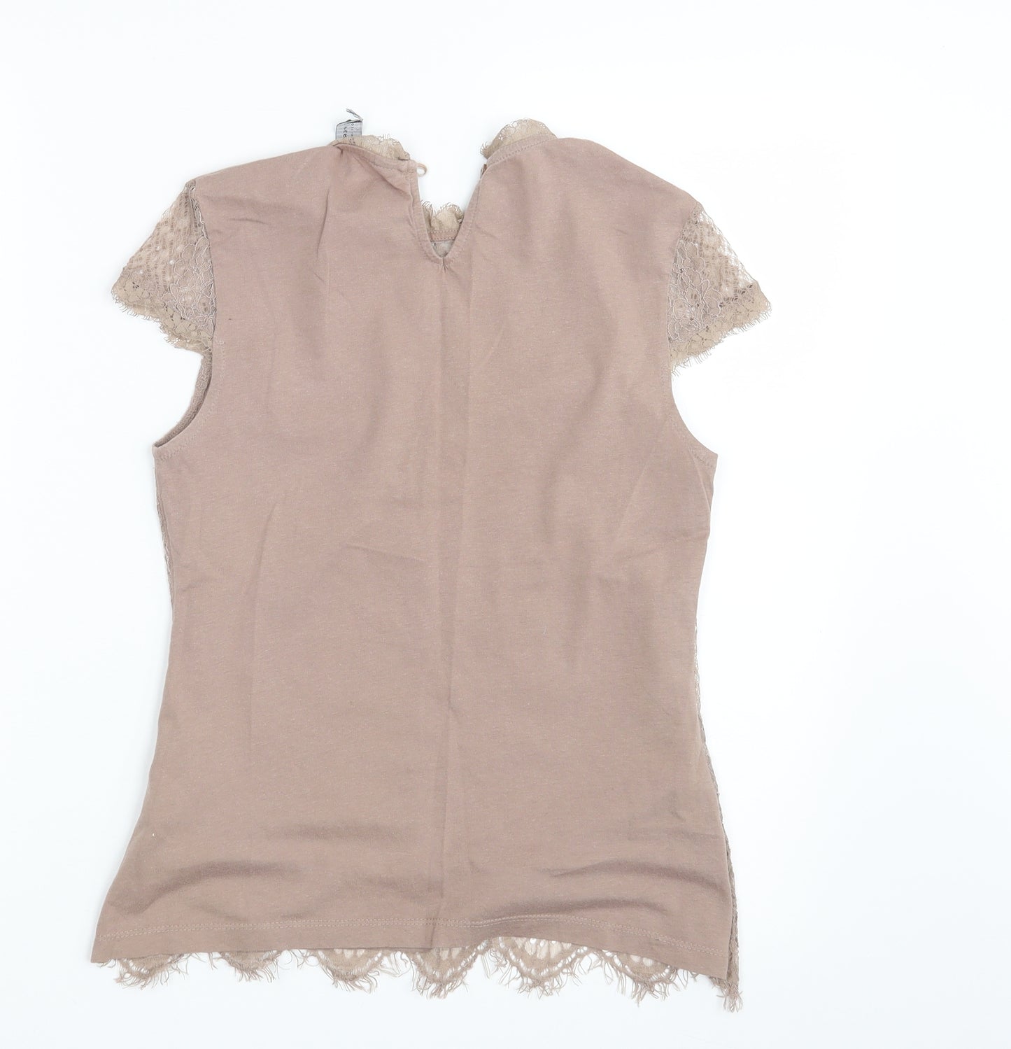 Dorothy Perkins Womens Purple Floral  Basic T-Shirt Size 8