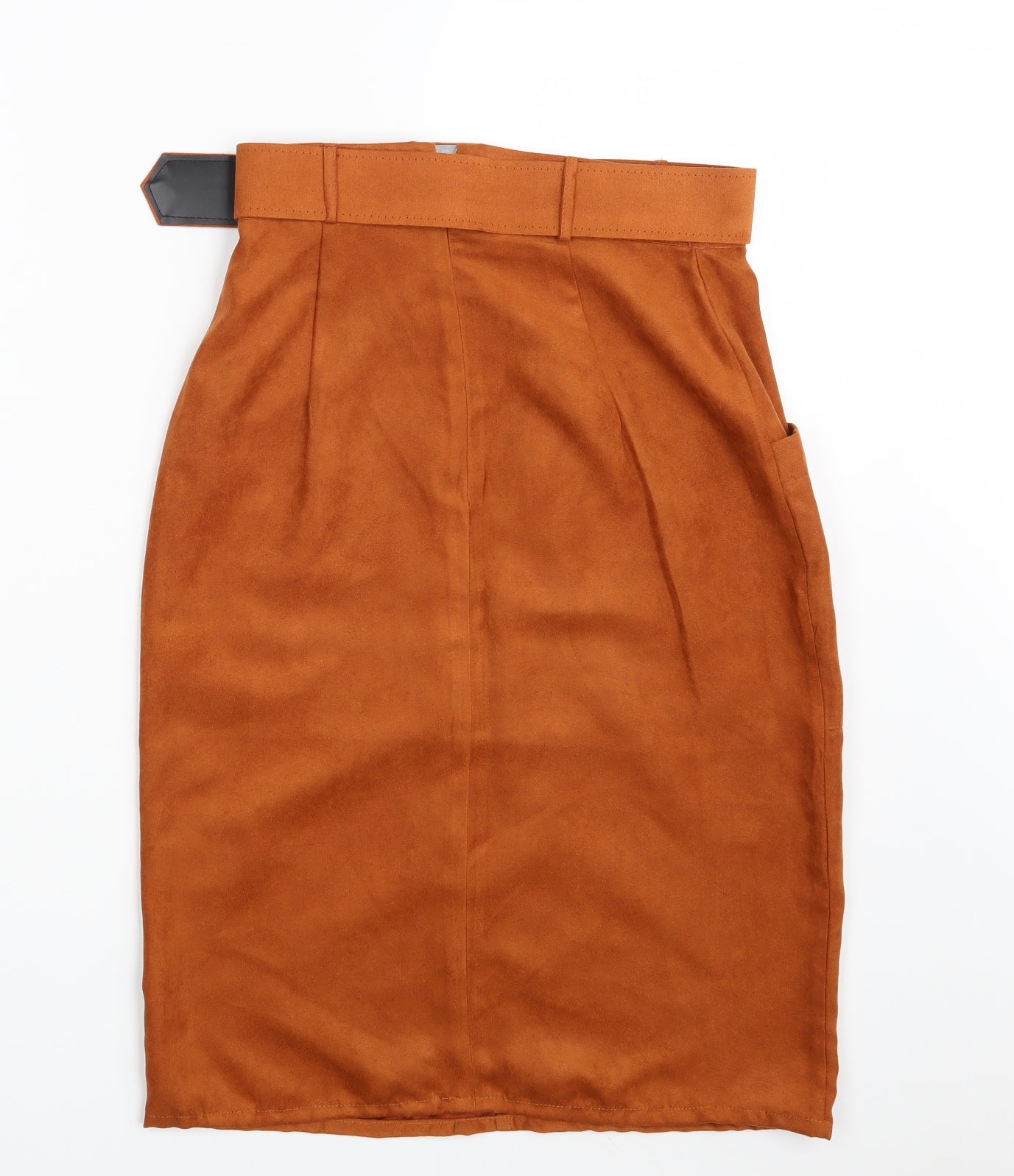 Primark Womens Brown   Straight & Pencil Skirt Size 8  - Belted
