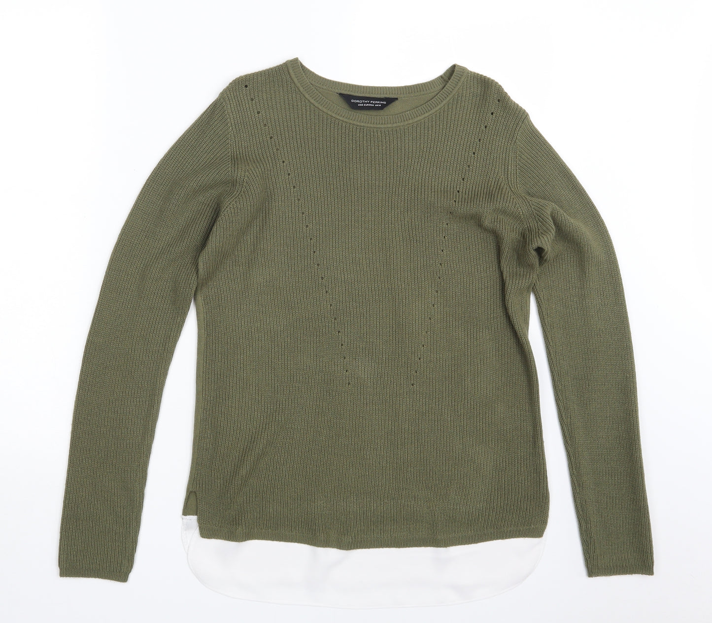 Dorothy Perkins Womens Green   Pullover Jumper Size 10