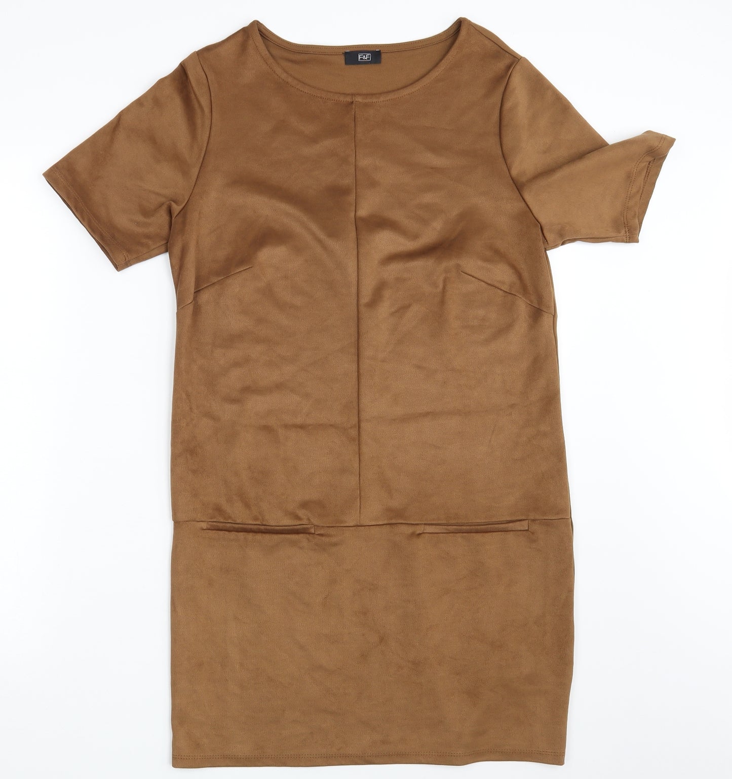 F&F Womens Brown   T-Shirt Dress  Size 12