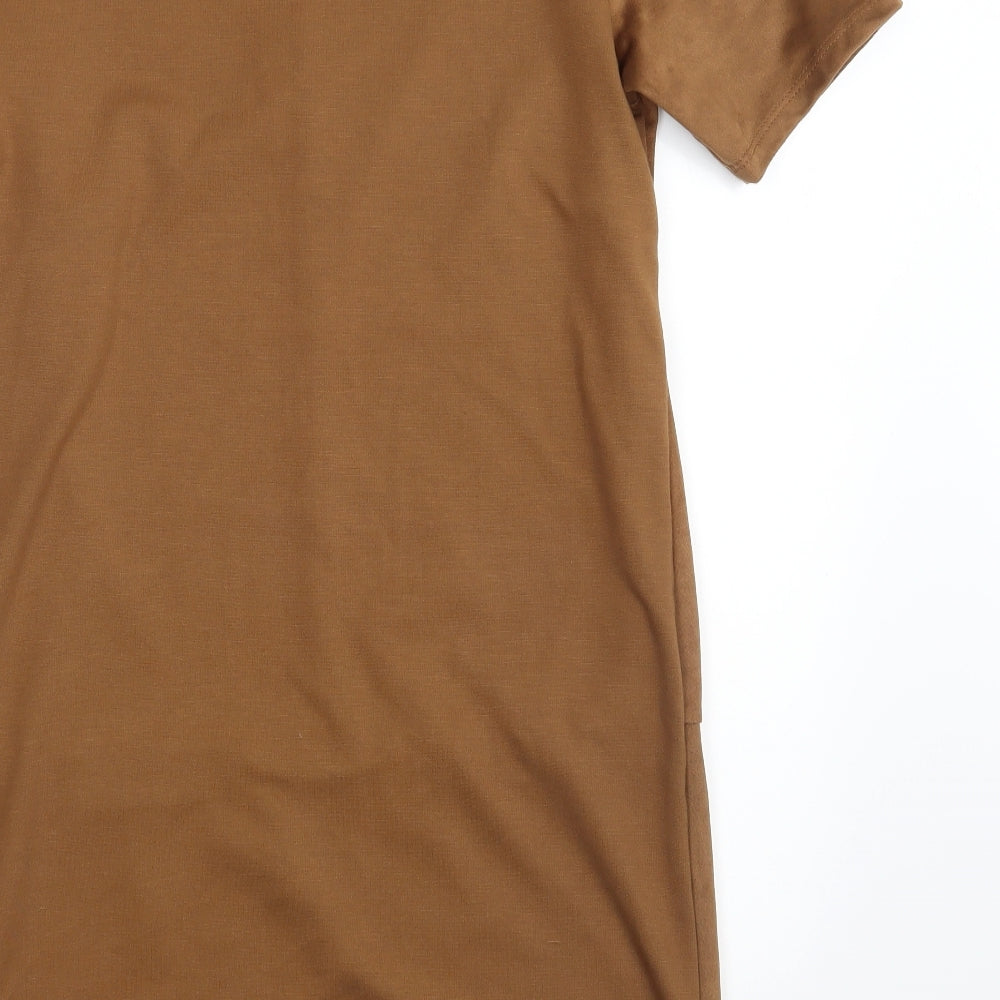 F&F Womens Brown   T-Shirt Dress  Size 12