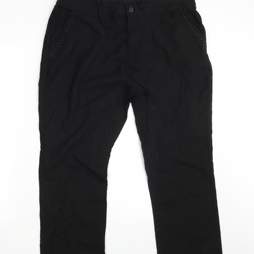 Very Womens Black   Bloomer Trousers Size 16 L26 in