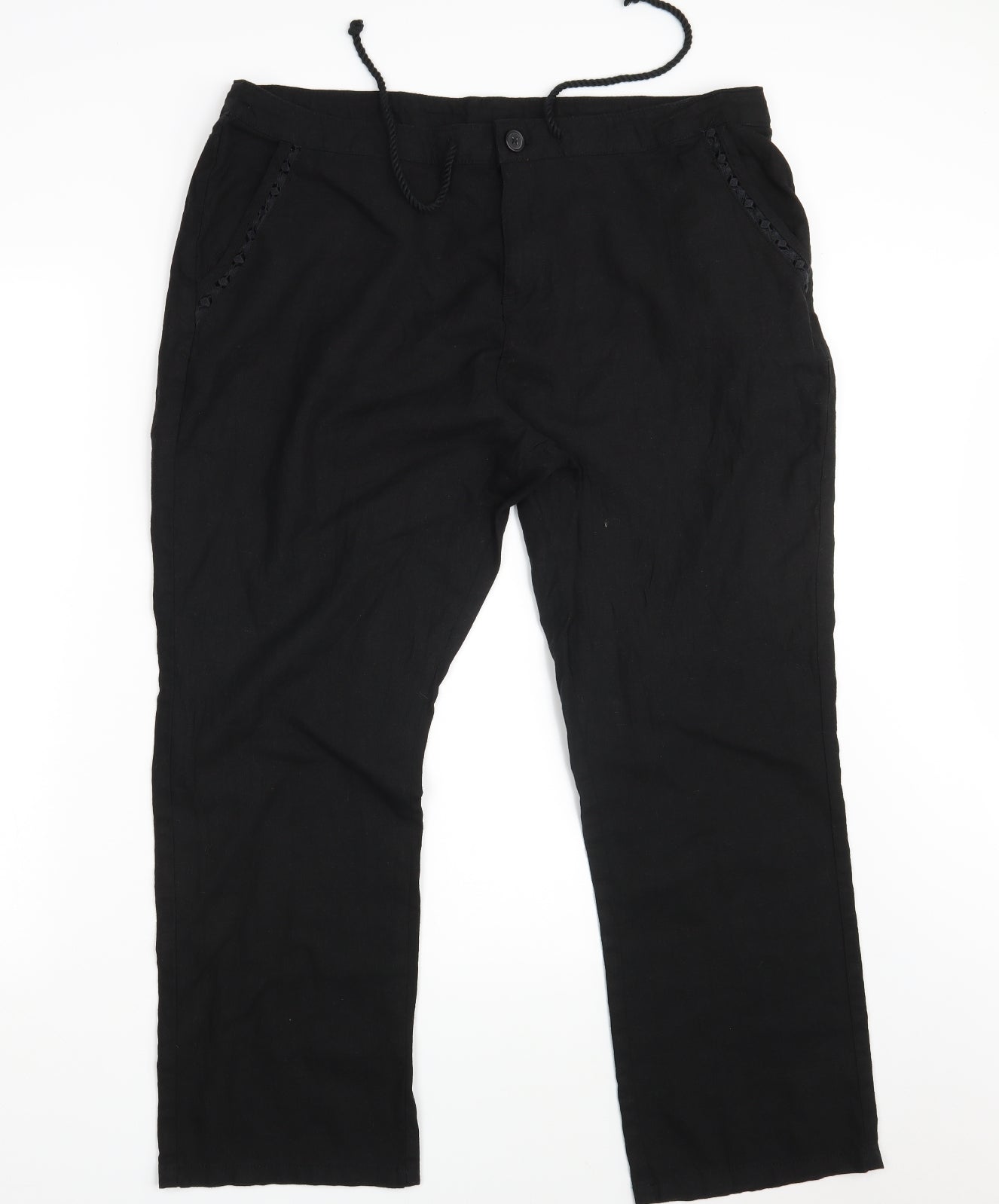 Very Womens Black   Bloomer Trousers Size 16 L26 in