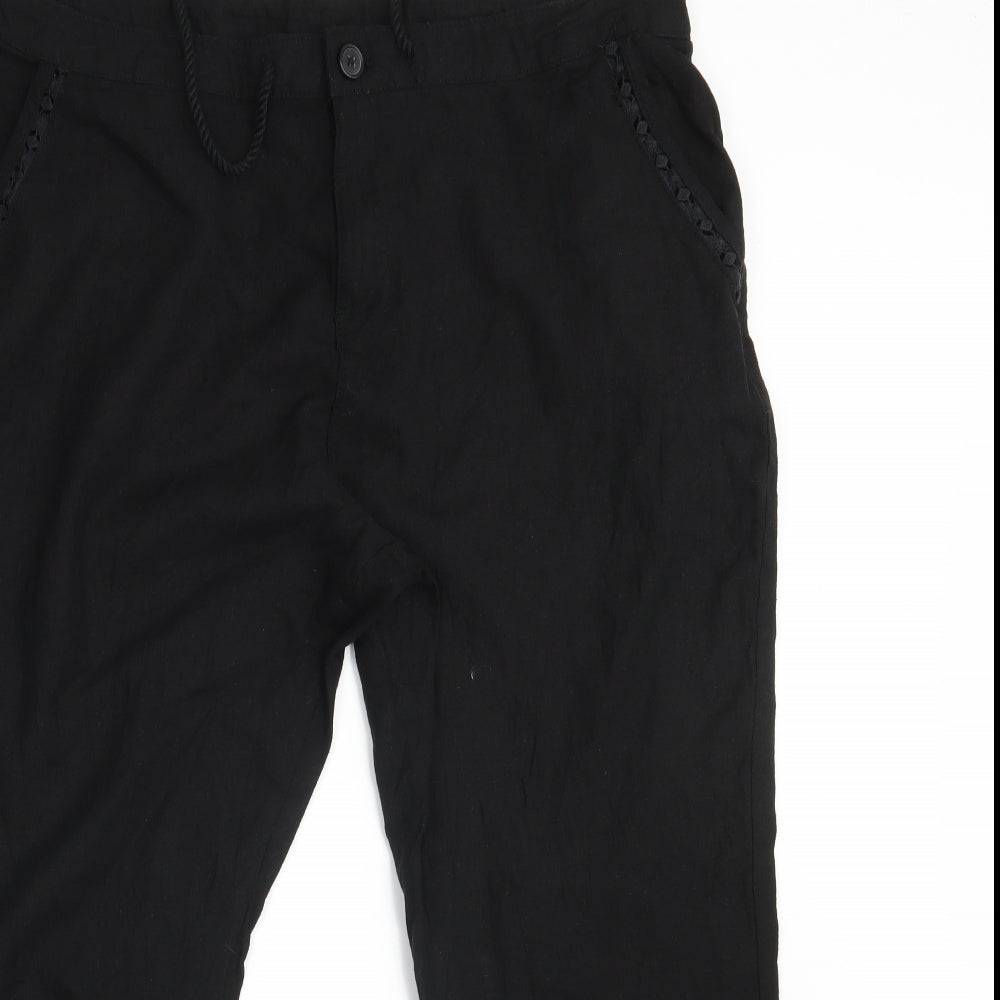 Very Womens Black   Bloomer Trousers Size 16 L26 in