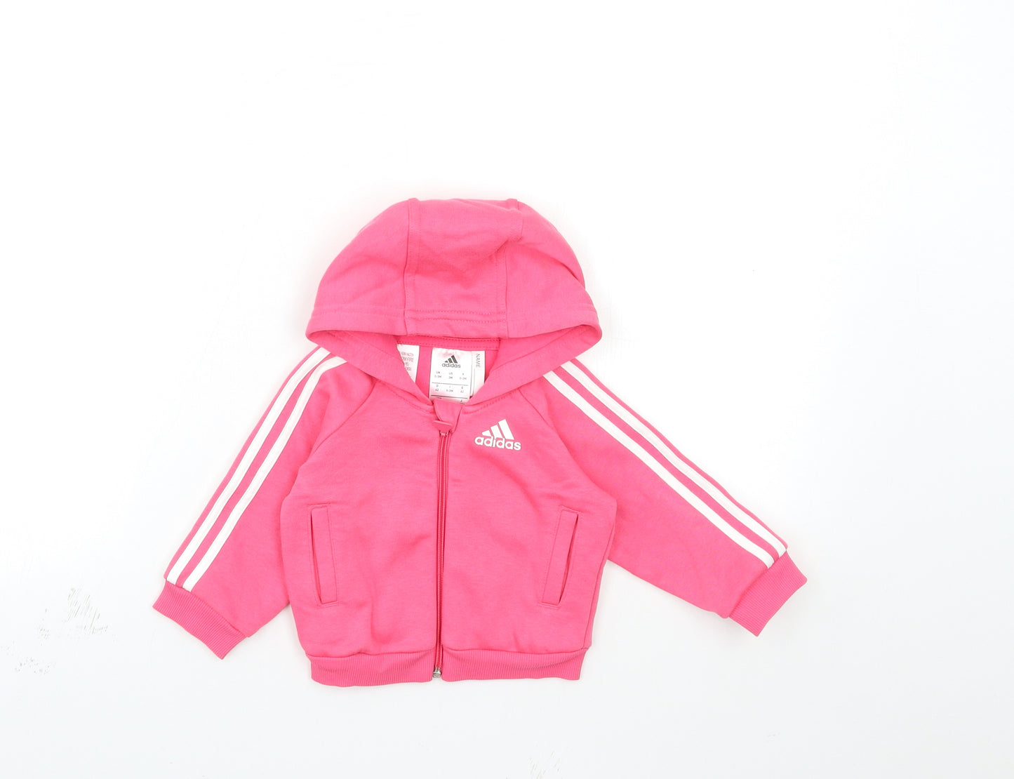 adidas Baby Pink   Full Zip Jumper Size 0-3 Months