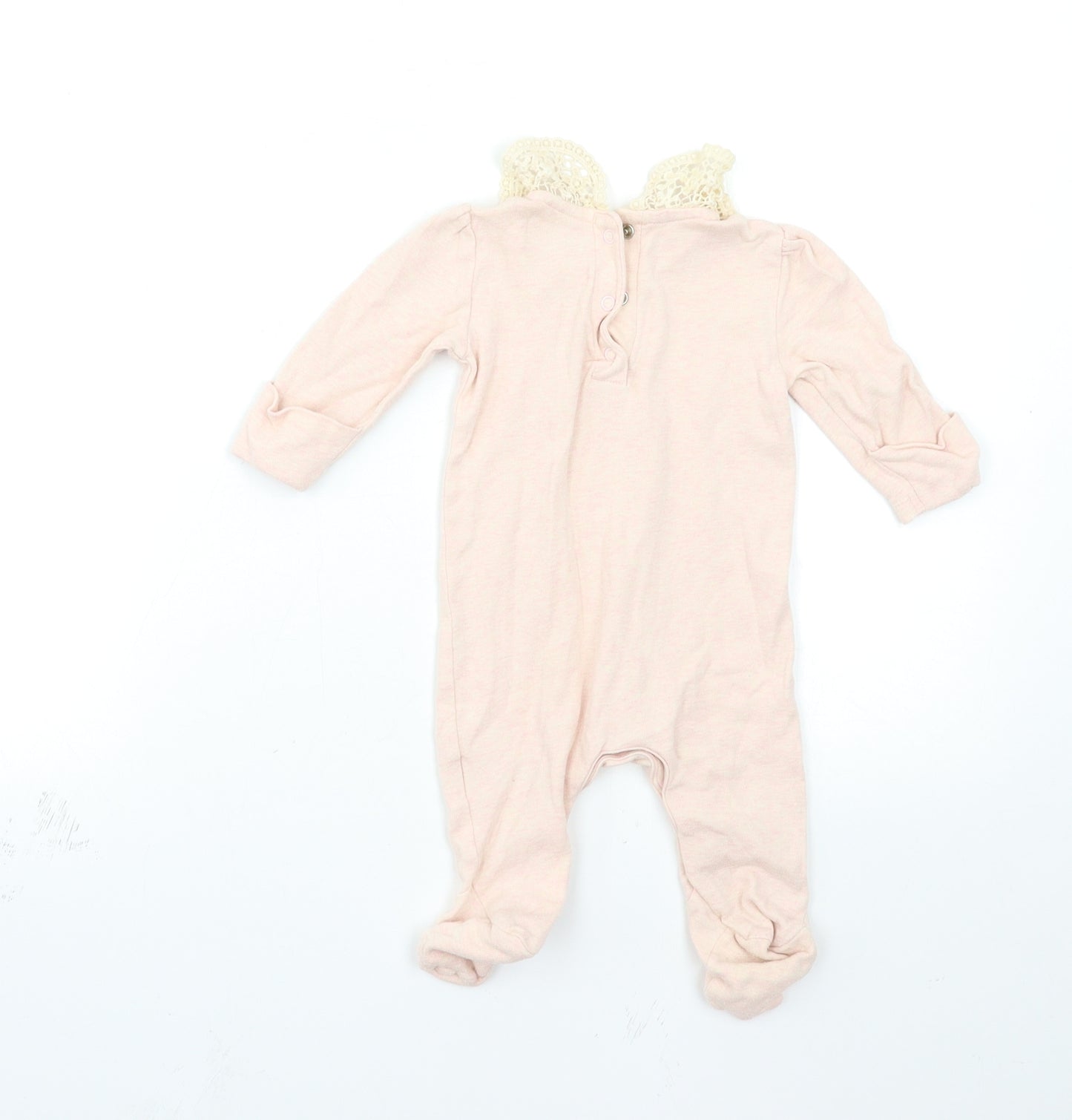 mamas & papas Baby Pink   Babygrow One-Piece Size 0-3 Months  - rabbit