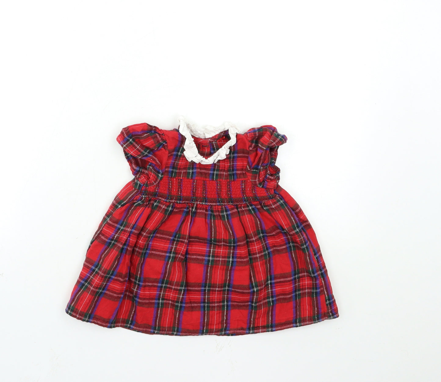 TU Baby Red Check  Tutu Dress  Size 0-3 Months