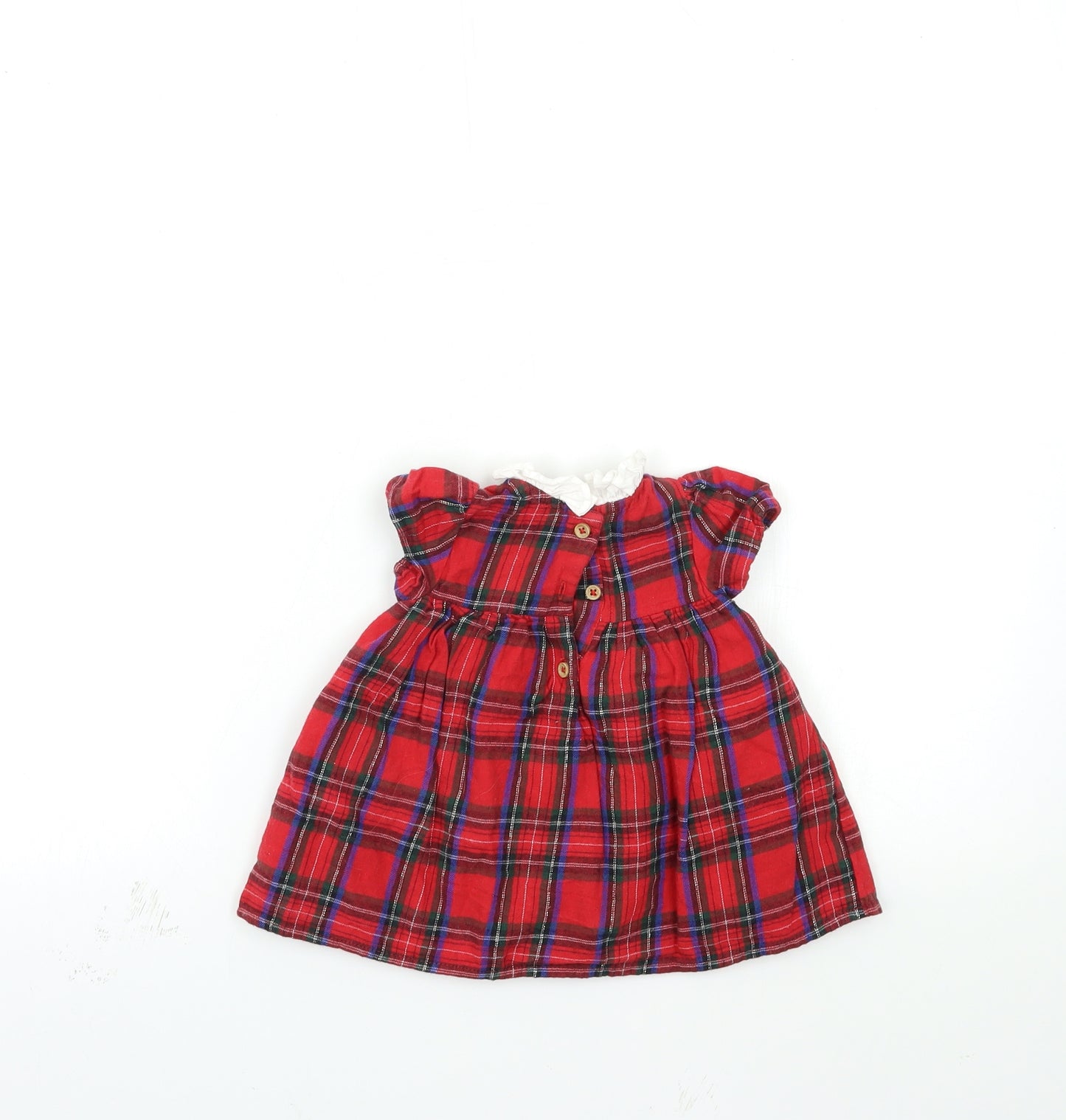 TU Baby Red Check  Tutu Dress  Size 0-3 Months
