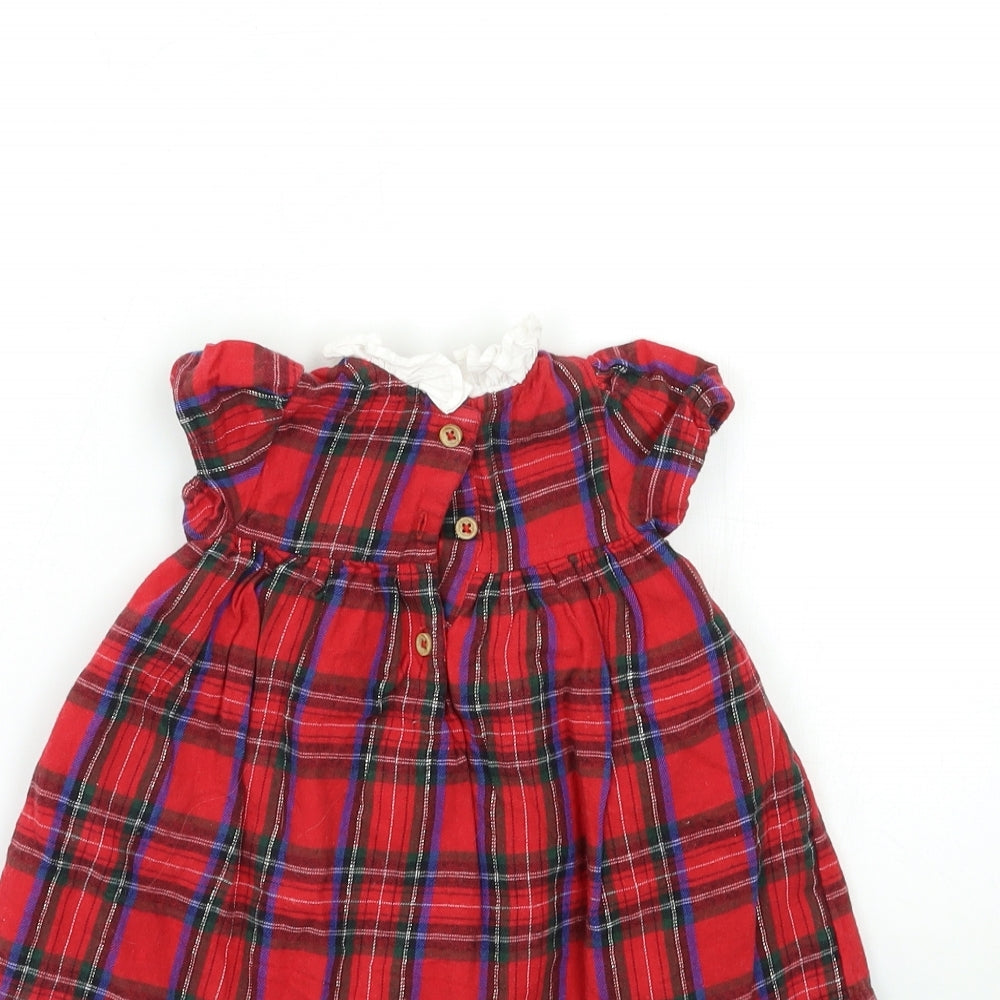 TU Baby Red Check  Tutu Dress  Size 0-3 Months