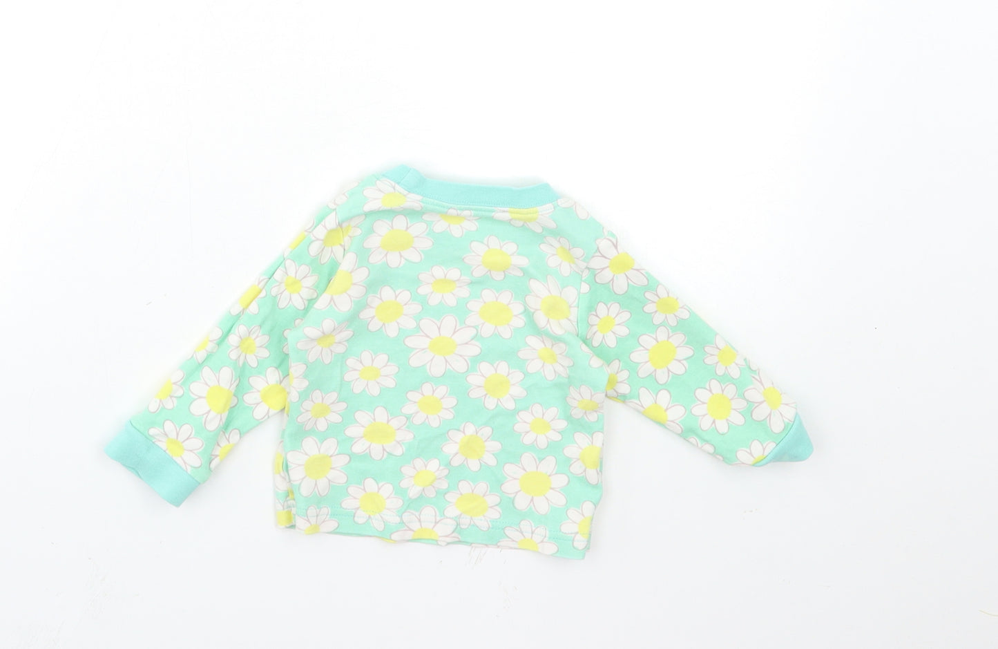 Nutmeg Baby Green Floral  Basic T-Shirt Size 6-9 Months