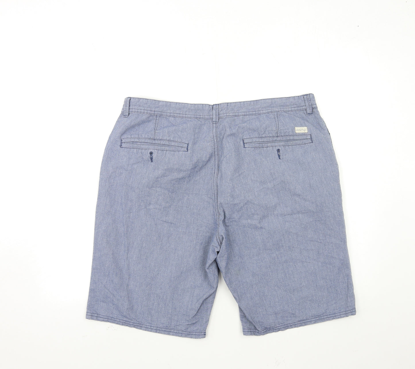 BOSTON CREW Mens Blue   Chino Shorts Size 38 in