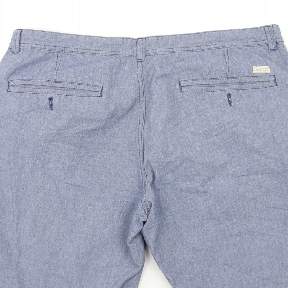 BOSTON CREW Mens Blue   Chino Shorts Size 38 in