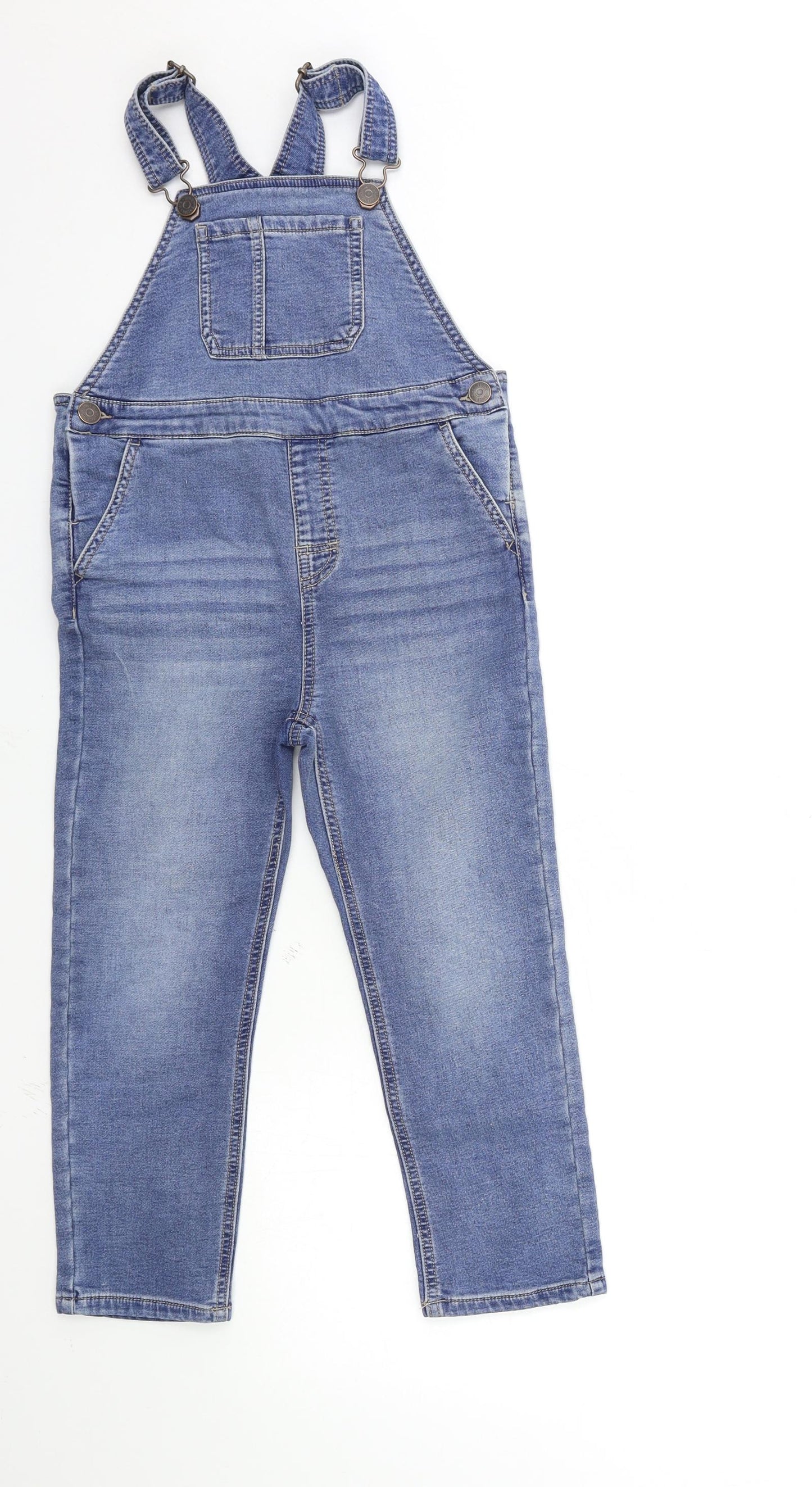 NEXT Boys Blue  Denim Dungarees Trousers Size 5-6 Years