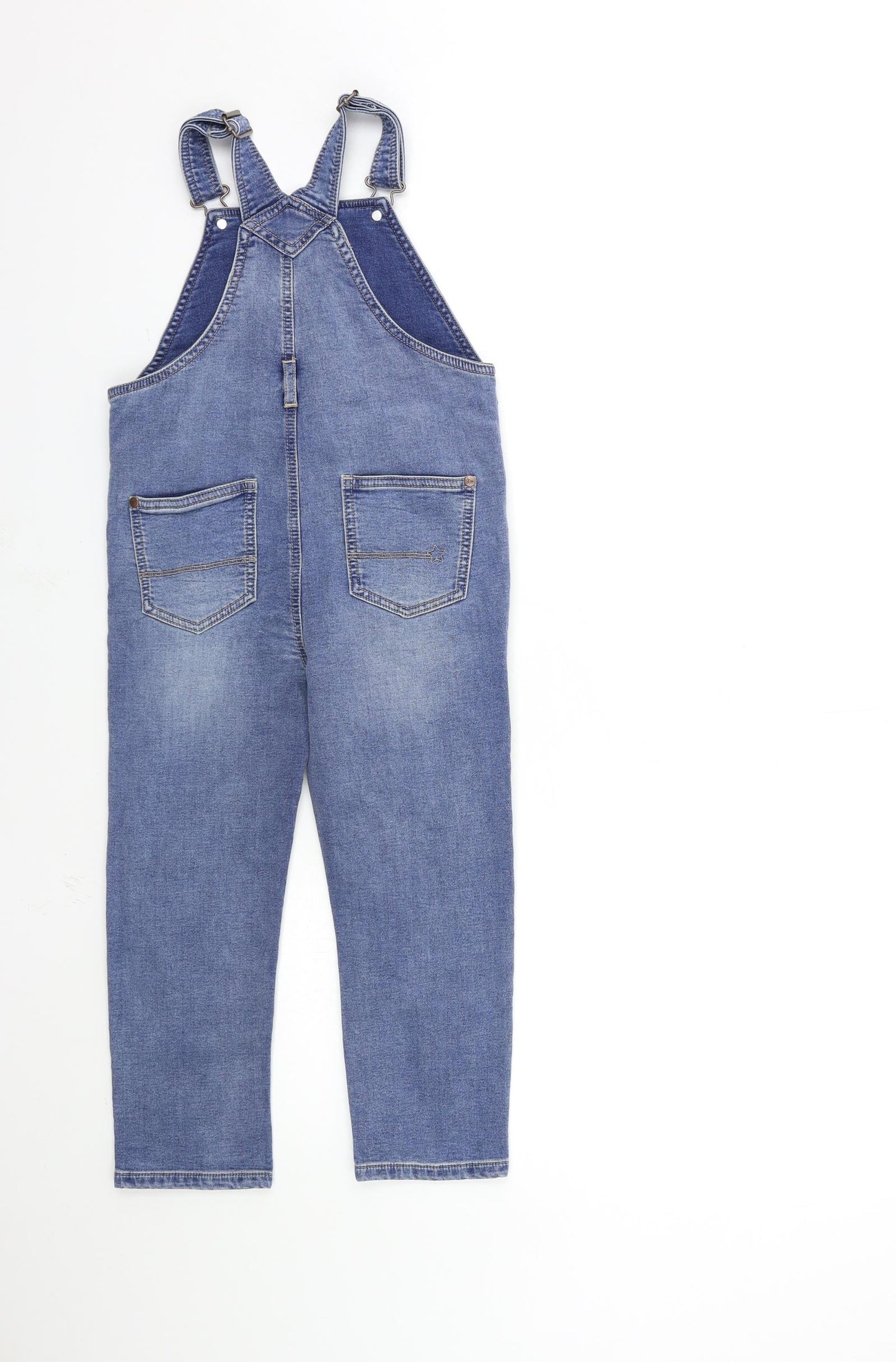 NEXT Boys Blue  Denim Dungarees Trousers Size 5-6 Years