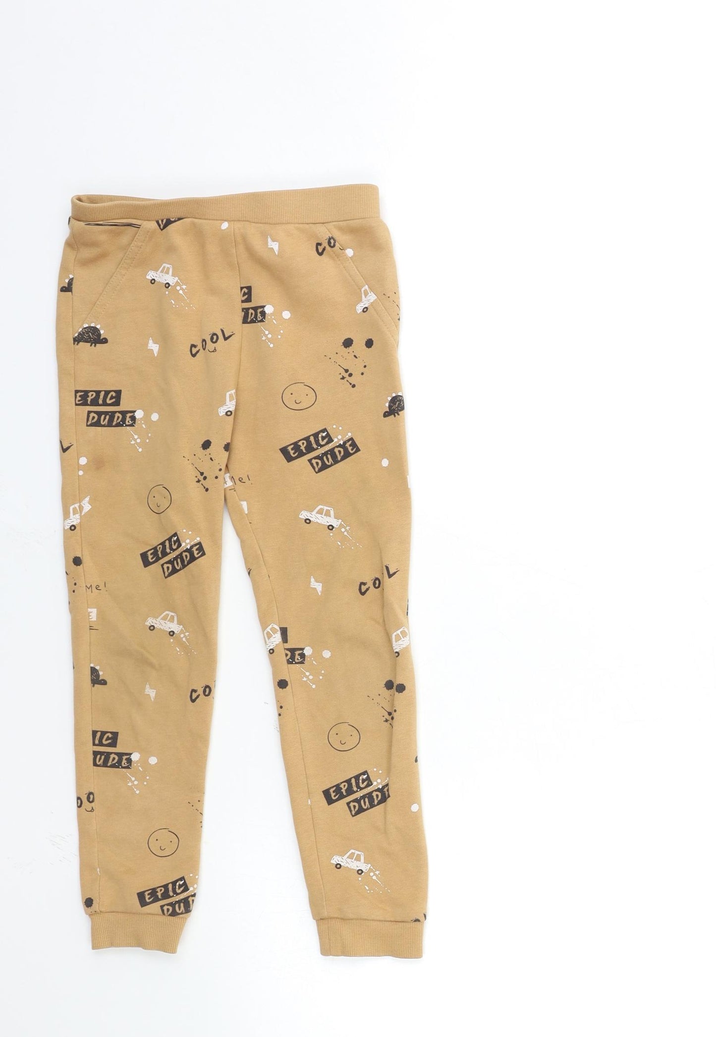 George Boys Brown   Jegging Trousers Size 5-6 Years