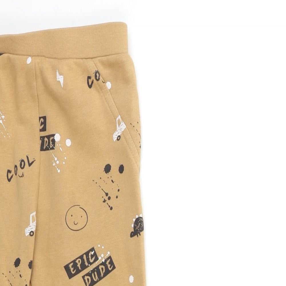 George Boys Brown   Jegging Trousers Size 5-6 Years